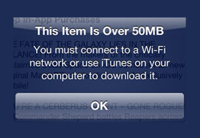 Apple Eases App Size Limits