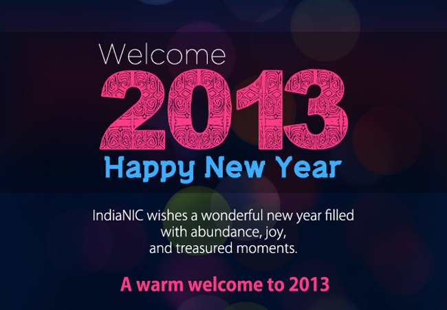 IndiaNIC wishes everyone a Happy and Prosperous New Year!!