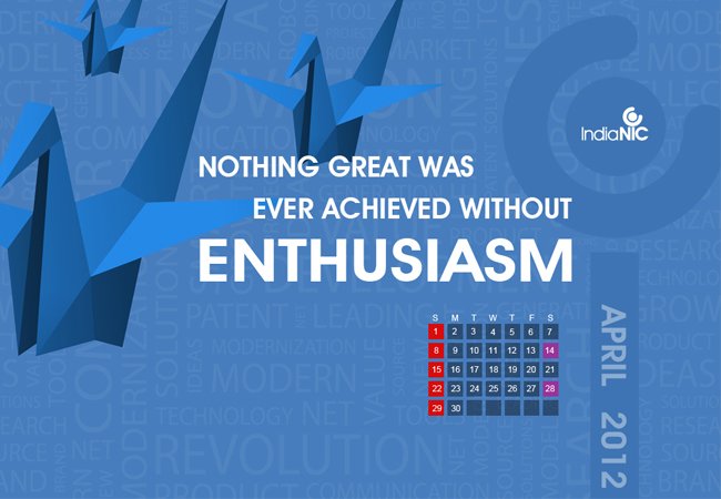 Refreshing Wallpaper for month of April 2012