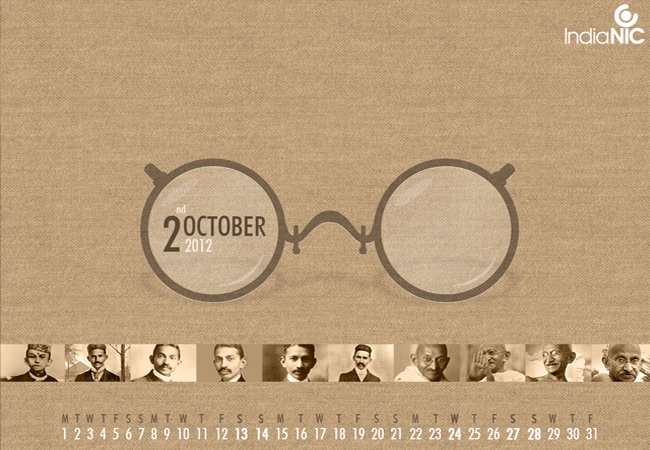 Refreshing Wallpapers for October &#8211; Dedicated to Mahatma Gandhi