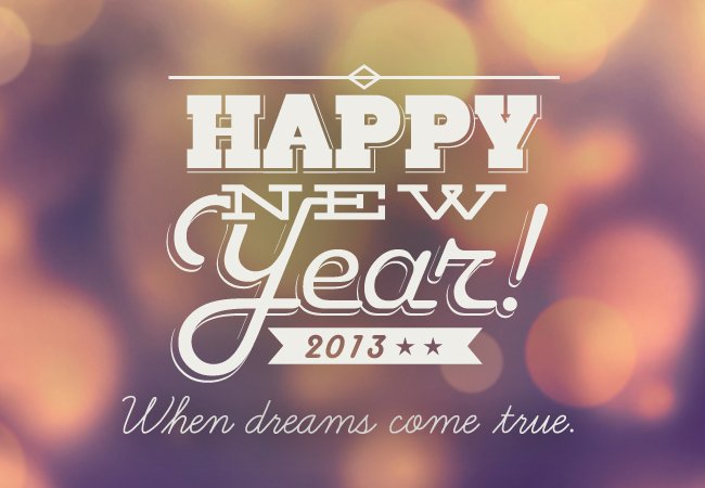 Welcome 2013 with Fresh Hopes, Innovative Ideas and Nicely Designed Wallpapers